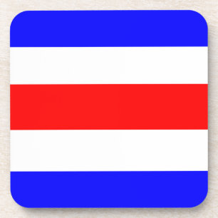 Charlie Red White Blue Coaster