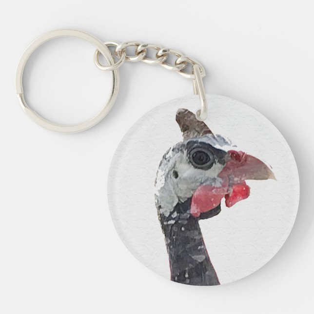 Charlie Round Double-Sided Key Ring (Front)