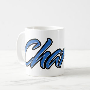 Charlie Surname Name blue Tasse Kaffeetasse Coffee Mug