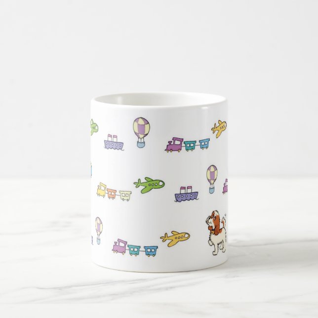 Charlie the Cavalier Travels the World Mug (Center)