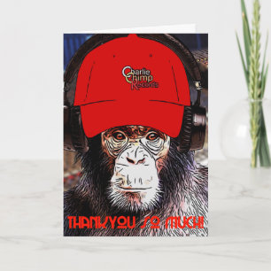 Charlie the Chimp says ... Thank You! You Card