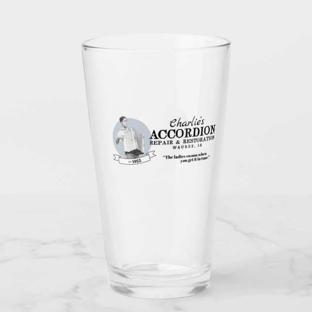 Charlie's Accordion Repair & Restoration Glass (Front)