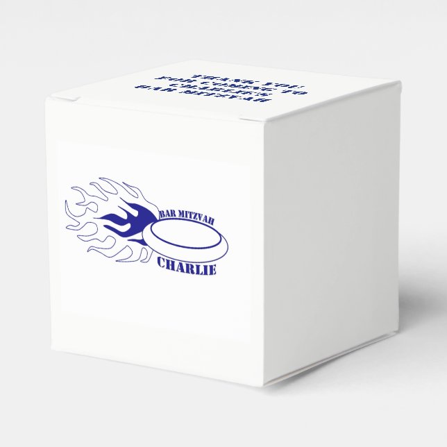 Charlie's Bar Mitzvah Favour Box (Front Side)
