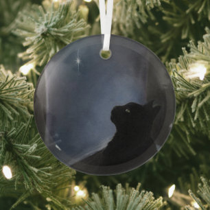 Charlie's Christmas Spirit Glass Tree Decoration