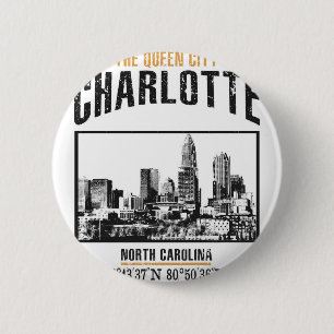 Charlotte 6 Cm Round Badge