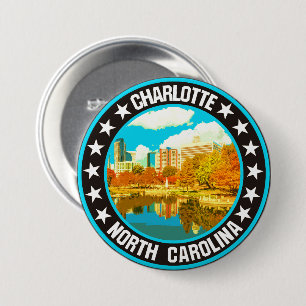 Charlotte 7.5 cm round badge
