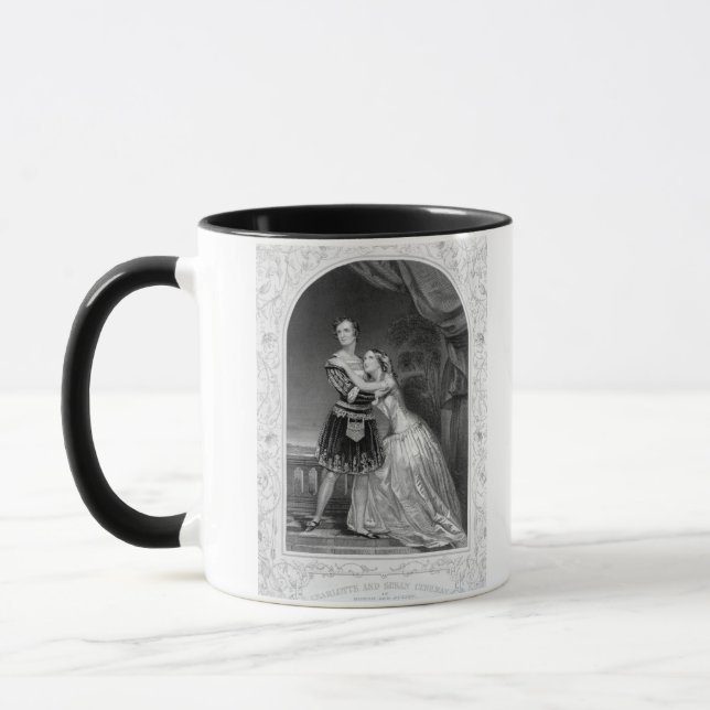 Charlotte and Susan Cushman as Romeo and Juliet, A Mug (Left)