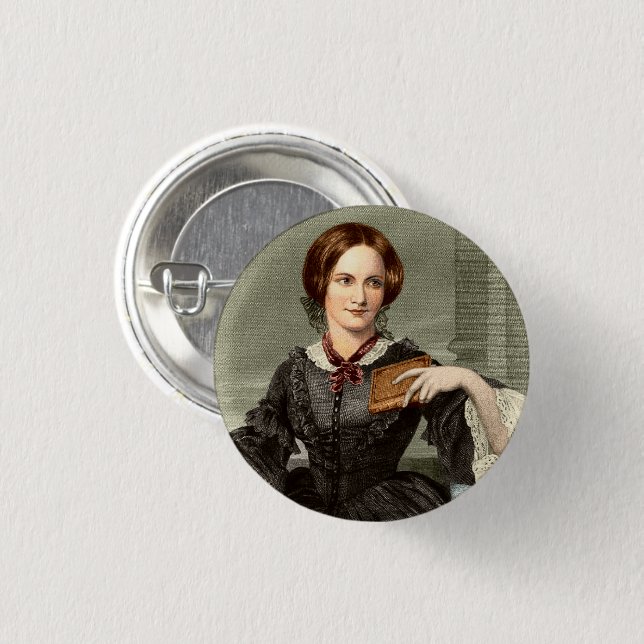 Charlotte Bronte | 3 Cm Round Badge (Front & Back)
