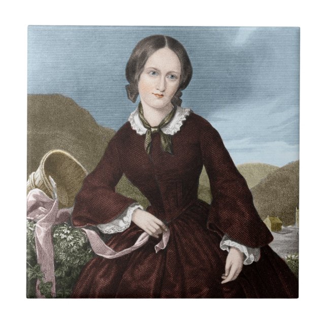 Charlotte Bronte Ceramic Tile (Front)