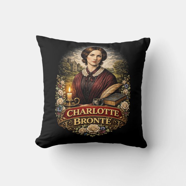 Charlotte Bronte Cushion (Front)