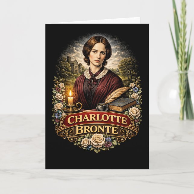 Charlotte Brontë Holiday Card (Front)