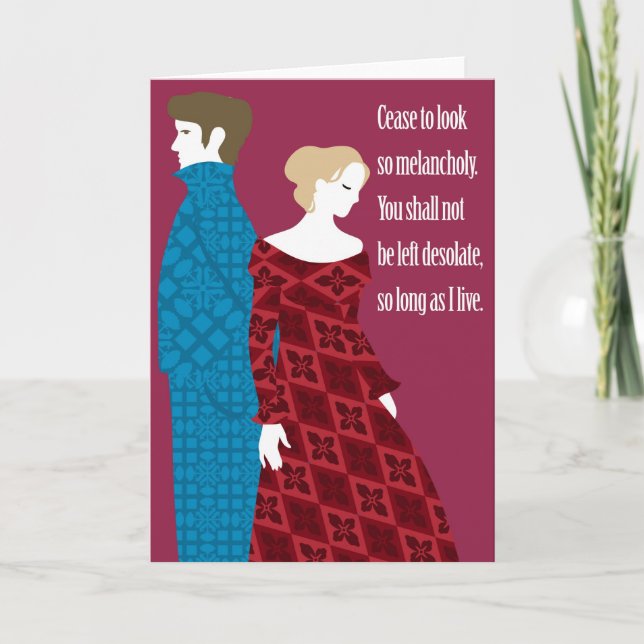 Charlotte Bronte "Jane Eyre" gift with quote Card (Front)