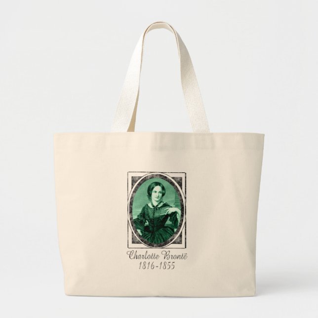 Charlotte Brontë Large Tote Bag (Front)