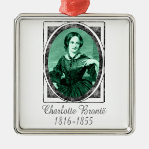 Charlotte Brontë Metal Ornament