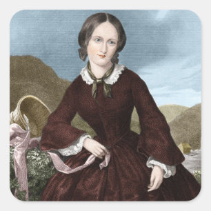 Charlotte Bronte Square Sticker