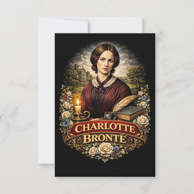 Charlotte Brontë Thank You Card (Front)