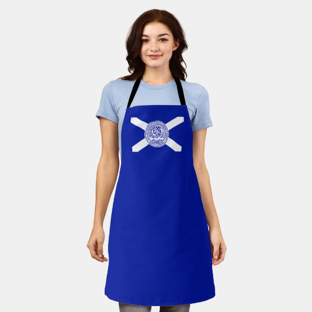 Charlotte City flag Apron (Worn)