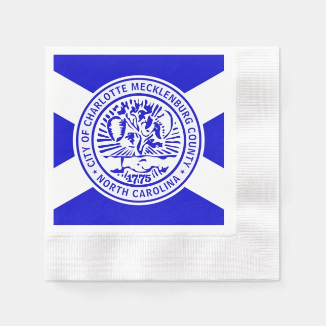 Charlotte city flag napkin (Front)