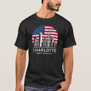Charlotte City North Carolina Flag T-Shirt