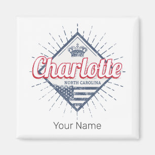 Charlotte City North Carolina United States USA Magnet