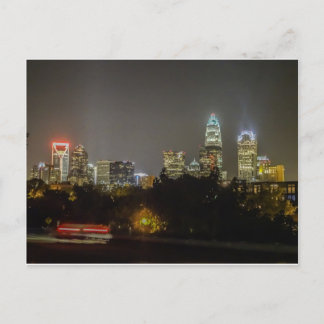 Charlotte city skyline postcard