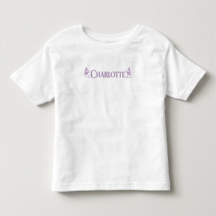 Charlotte Coquette Butterfly Name Design Toddler T-Shirt