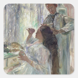 Charlotte Corinth At Her Dressing Table, 1911 Square Sticker