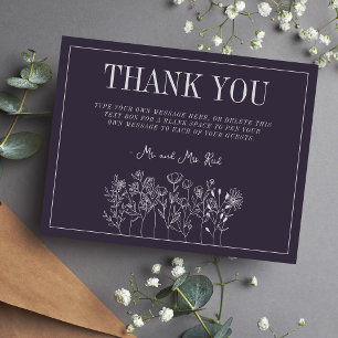 Charlotte Curated Colours Wedding Thank You Card