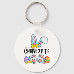 Charlotte Easter Bunny Key Ring