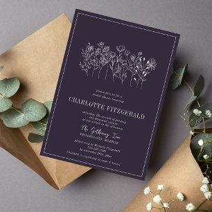 Charlotte Floral   Curated Colours   Bridal Shower Invitation