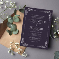 Charlotte Frame | Curated Colours | Wedding Invite