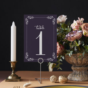 Charlotte Frame   Curated Colours   Wedding Table Number