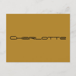 Charlotte from Orphan Black tv show, geometric fon Postcard