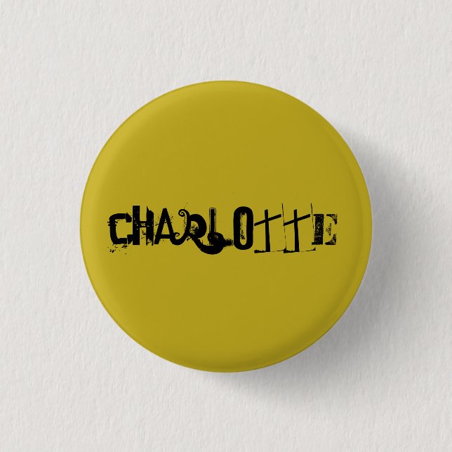 Charlotte frpm Orphan Black character name funky f 3 Cm Round Badge (Front)