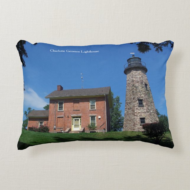 Charlotte Genesee Lighthouse double sided Decorative Cushion (Front)