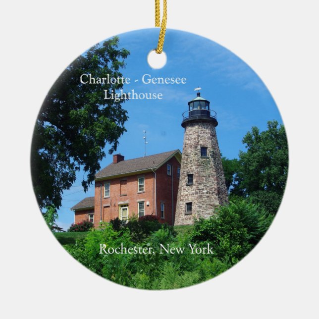 Charlotte Genesee Lighthouse ornament (Front)
