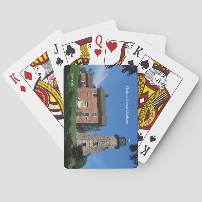 Charlotte Genesee Lighthouse playing cards (Back)