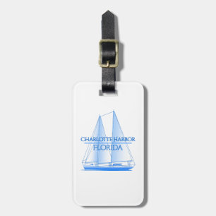 Charlotte Harbor Coastal Nautical Sailing Sailor Luggage Tag