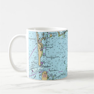 Charlotte Harbour Florida Nautical Map Coffee Mug