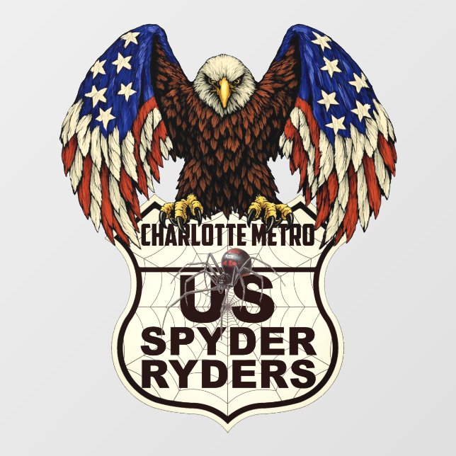 Charlotte Metro Chapter - Decal Eagle Logo (Sheet)