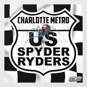 Charlotte Metro Chapter - Decal Finish Flag & Logo