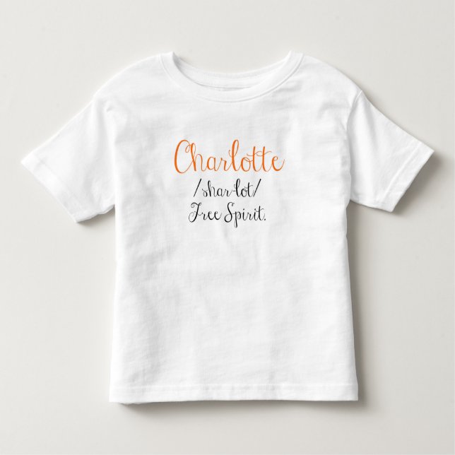 Charlotte Name Definition Shirt (Front)