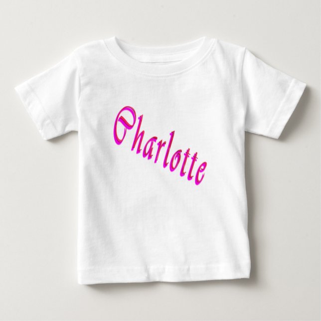 Charlotte Name Logo, Baby T-Shirt (Front)