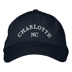 Charlotte NC classy embroidered hat