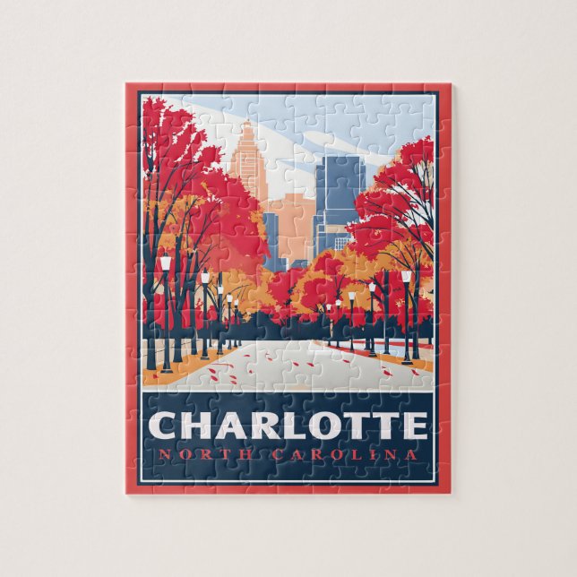 Charlotte, NC  Jigsaw Puzzle (Vertical)