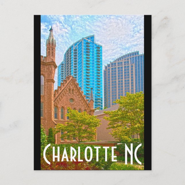 Charlotte NC Postcard (Front)