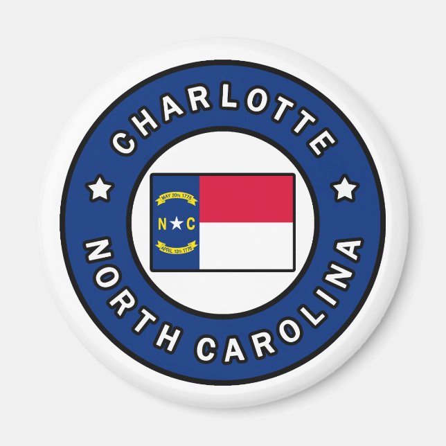 Charlotte North Carolina Magnet (Front)