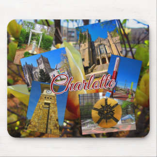 Charlotte North Carolina Photo Collage Mouse Pad