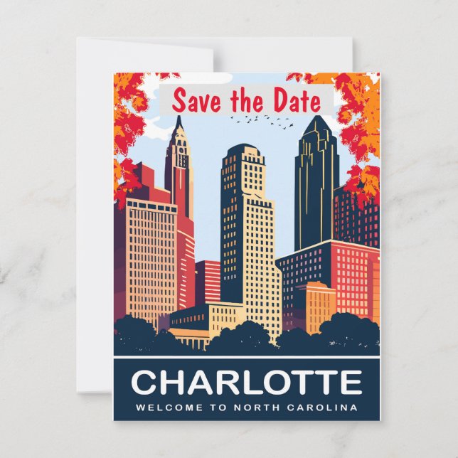 Charlotte, North Carolina, Save The Date (Front)