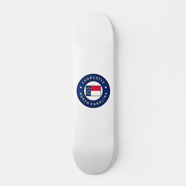 Charlotte North Carolina Skateboard (Front)